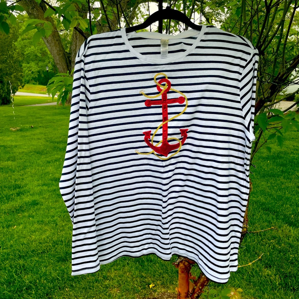 Anchor Americana Long Sleeve Cotton Tee